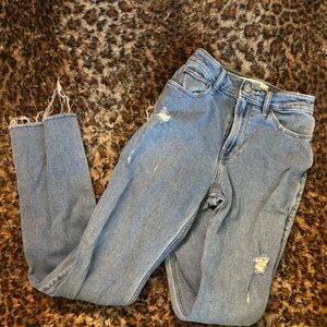 hollister ultra high rise dad jeans